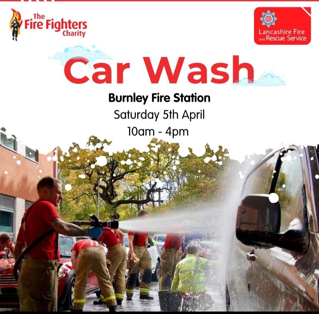 StuartGervaise's tweet photo. Update ! 
Burnley fire station Charity Car Wash in aid of the Firefighters Charity ,we raised ...£1672... in 5 hours hard graft, thanks to volunteers from our Fire Cadets and Police cadets, not to mention the amazing people of Burnley and surrounding areas 🙏💪🚒🚒🚒🚒🚒 https://t.co/xtUmRFcA8k