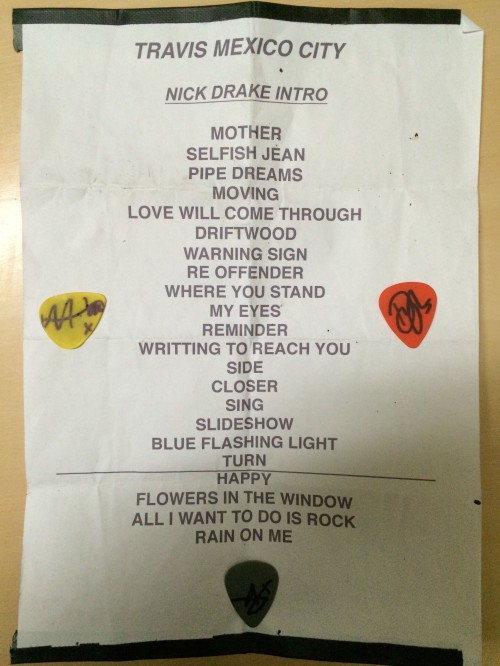 TravisBand's tweet photo. Mexico City setlist 2014 🇲🇽 Comment your dream Travis setlist below 👇 https://t.co/IvteB6dEv5