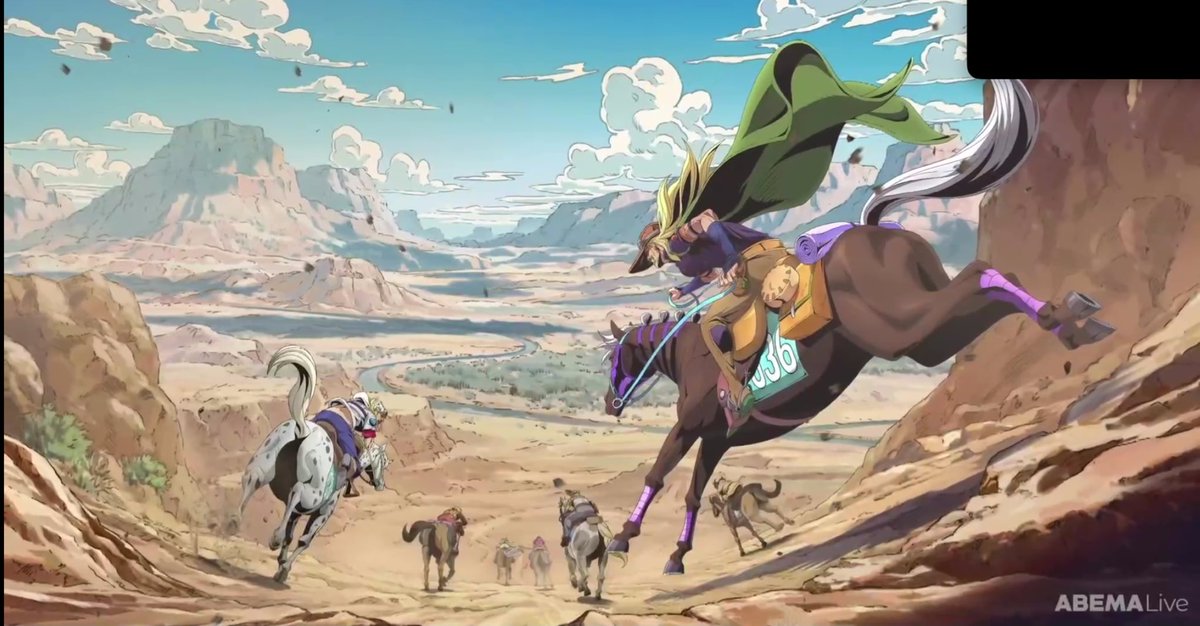 chososperona's tweet photo. ITS REAL ITS HERE ITS HAPPENING STEEL BALL RUN IS HERE https://t.co/4ryXtcPins