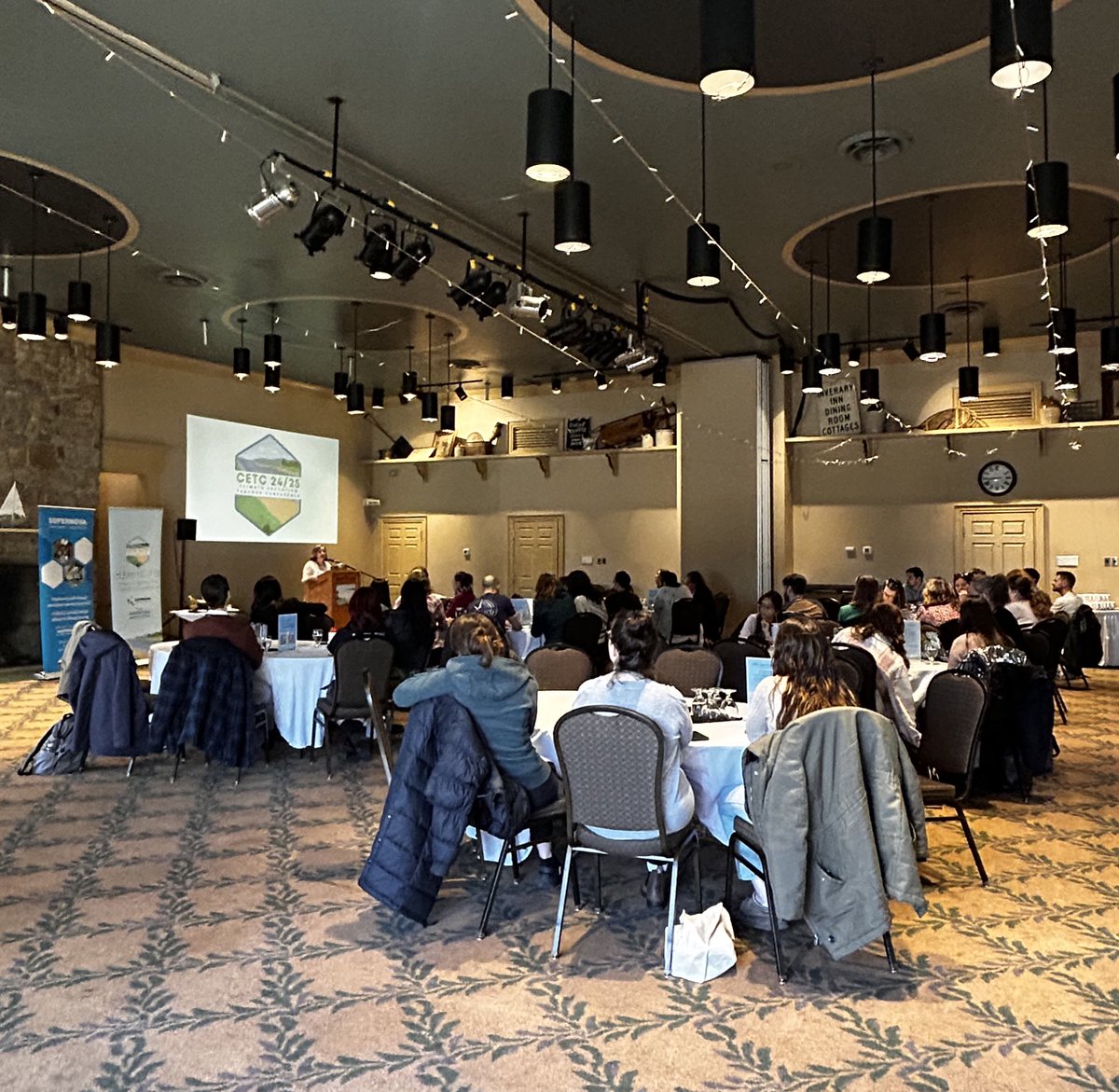 The April CETC is on now! We’re with gr 7&amp;8 teachers helping build confidence teaching climate education at the beautiful Inverary Resort 🌊 #CETC2425