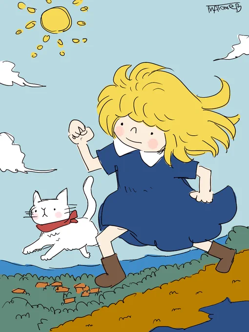 比べなくていいよ君は君で 十分すごい #絵 #イラスト #猫 #ネコ #cat 