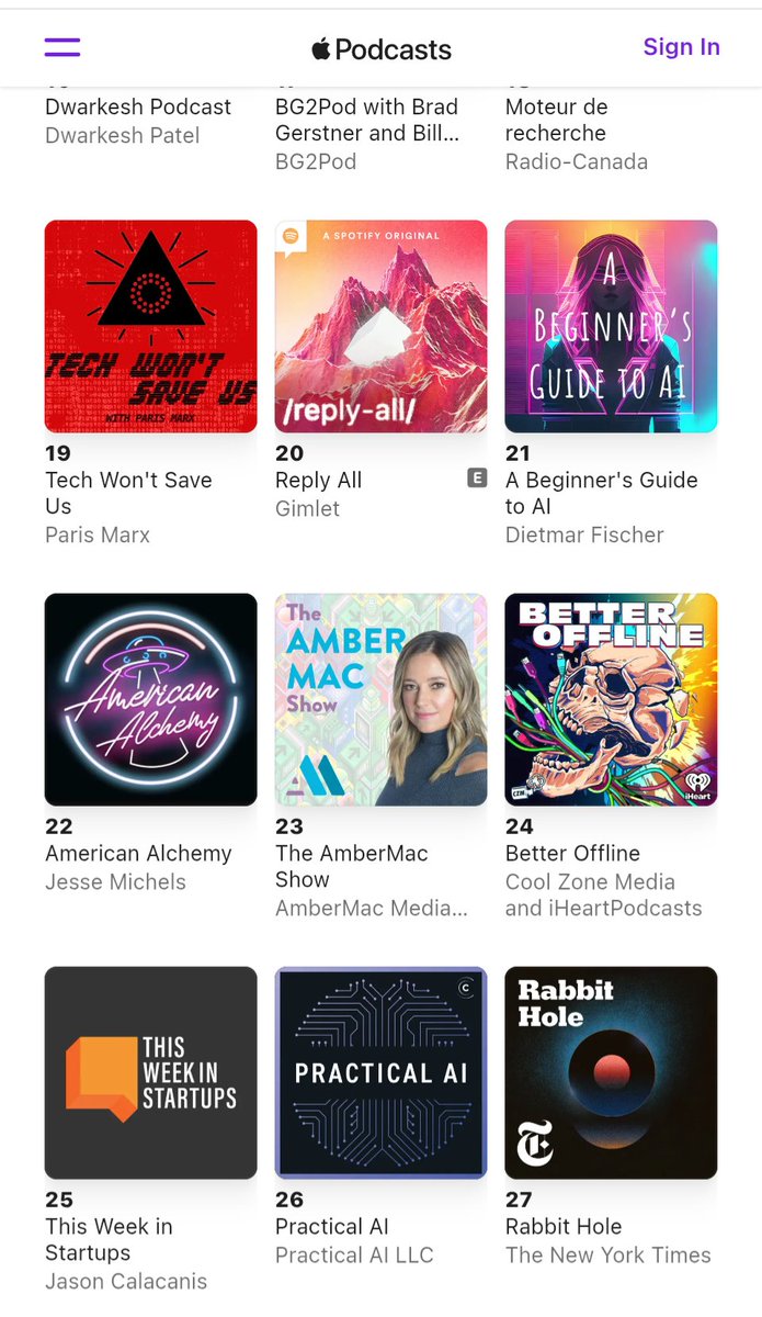 ambermac's tweet photo. Thanks for keeping The AmberMac Show podcast near the top of the Tech charts 🎉.

🇨🇦 Apple Podcasts 👇
https://t.co/JVVcjRo0Mn

If you haven't subscribed, please sign up, have a listen, & thanks for supporting our Canadian perspective on tech, business, and more! 🎧

@jeffmacarthur