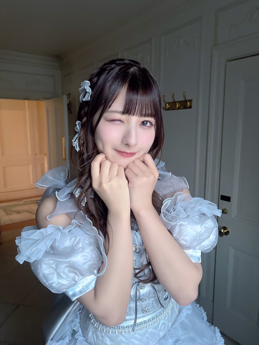 kawaguchi_natsu's tweet photo. 今回は編みたらしにしました🩶 https://t.co/92Lnv1swWg