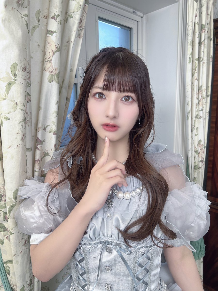 kawaguchi_natsu's tweet photo. 今回は編みたらしにしました🩶 https://t.co/92Lnv1swWg