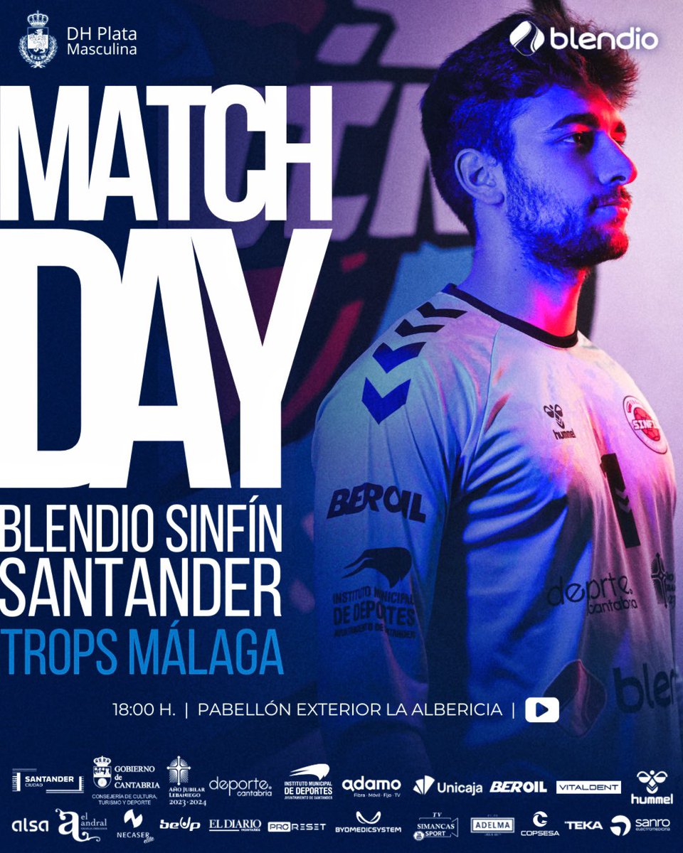 Hoy es el 𝐒𝐈𝐍𝐅𝐈́𝐍 𝐃𝐀𝐘, no hay otra opción, 𝐒𝐈 𝐎 𝐒𝐈🚀
 
🆚 Trops Málaga  
🕒 18:00 h.
🏟️ Pabellón Exterior La Albericia 
📺 youtube.com/live/EkcfUycTd…

⚫️🔵 #AúpaSinfín #LaAlbericiaNuncaSeRinde #SinfínEsUnSentimiento