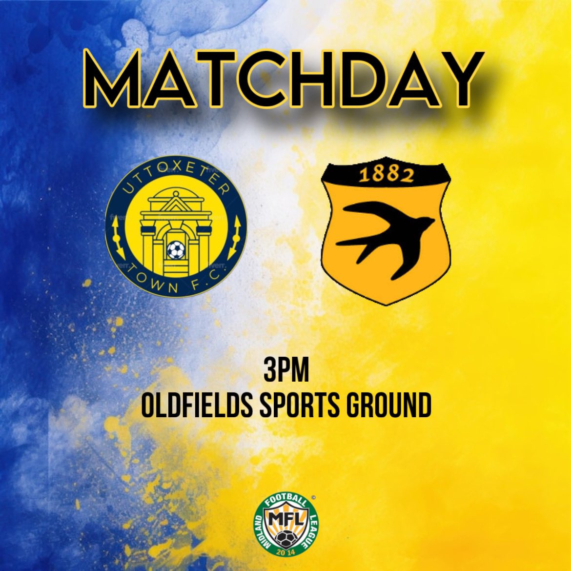 Uttoxeter Town FC (@uttoxetertownfc) on Twitter photo 🟡🔵MATCHDAY:
It’s the final day of the season and we take on <a href="/StourportSwifts/">Stourport Swifts FC</a>
Let’s finish this season on a high and continue the party after confirming our safety last weekend!
#UTFC | #WeAreUttoxeter | #OurTown 🟡🔵MATCHDAY:
It’s the final day of the season and we take on <a href="/StourportSwifts/">Stourport Swifts FC</a>
Let’s finish this season on a high and continue the party after confirming our safety last weekend!
#UTFC | #WeAreUttoxeter | #OurTown
