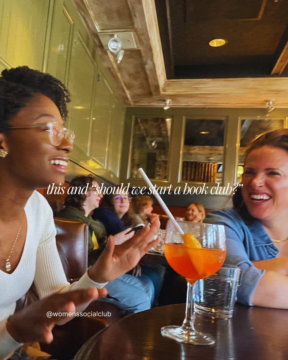 The_WSC_'s tweet photo. Plans for future meetups and interest groups are often made right during our get-togethers! https://t.co/3Fb0c1rNeM

#genz #genzlife #millennial #femalefriendship #womenempowerment #dinnerparty #thewomenssocialclub #womenssocialclub #fourthplaces https://t.co/GnxsABRbbr