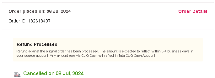 mflying79's tweet photo. @TataCLiQCare  Any specific reason, 7 out of 8 orders placed over last 1 year have been cancelled? Don't get into excuses of address, or quality check etc, as the same stuff ordered from another account got delivered at the same address. https://t.co/oaqYbYICnm
