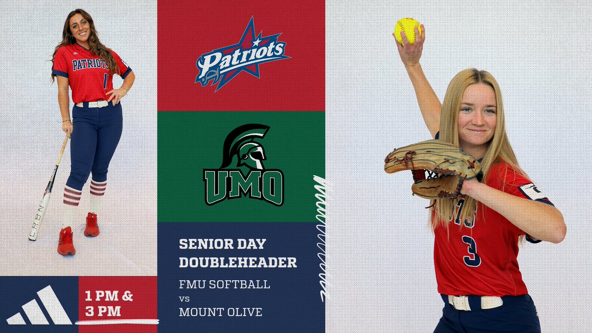 It's SENIOR DAY at the Softball Stadium! 🥎

#4 Patriots softball wraps up its home schedule by hosting Mount Olive today at 1pm and 3pm. The 2025 senior class will be honored before the first game; we hope to see you there! #SwampEm #GoPatsGo