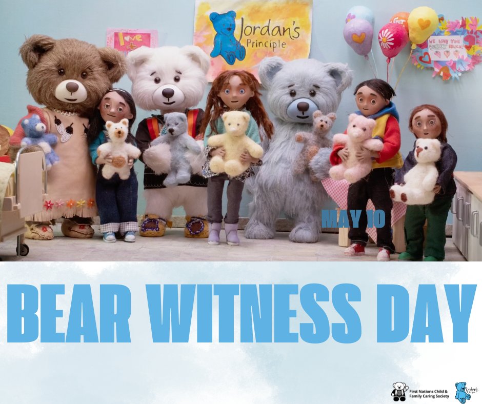 May 10, 2025, marks the 20th anniversary of Jordan’s Principle, a child first principle and legal rule ensuring First Nations children receive the services and supports they need, when they need them. To learn more about how you can "Bear Witness" visit: fncaringsociety.com/bear-witness-d….