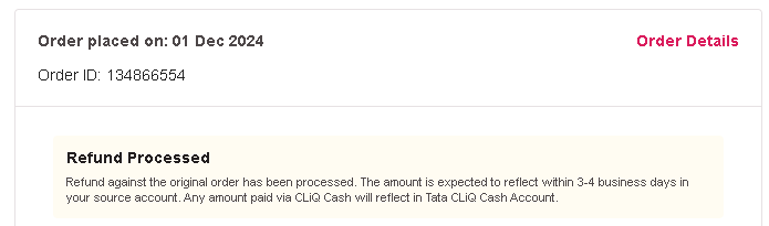 mflying79's tweet photo. @TataCLiQCare  Any specific reason, 7 out of 8 orders placed over last 1 year have been cancelled? Don't get into excuses of address, or quality check etc, as the same stuff ordered from another account got delivered at the same address. https://t.co/oaqYbYICnm