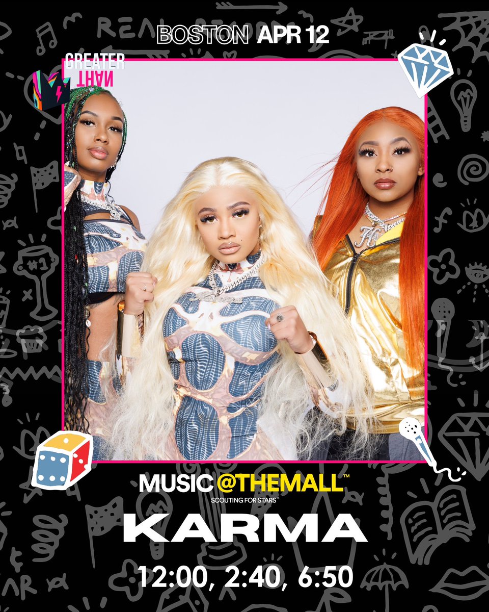 finallykarma's tweet photo. Boston We Outside 😎 Meet Us @NorthshoreMall TODAY! There will be live music from Us and Other Dope Artist and You May have a Chance to Win Some Cool Prizes! It’s not too late to register, Click The Link👇🏽👇🏽👇🏽 See You There ! 💚🩵🩷
https://t.co/mEn6znb6y4 https://t.co/2P7V4oSss1