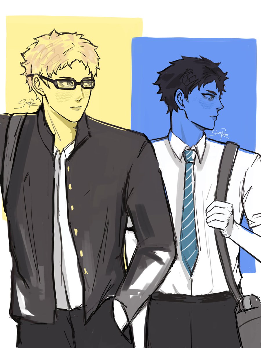 shen2reen's tweet photo. oya squad but only the calm ones
 #ハイキューFA #ハイキューイラスト https://t.co/HbqiCDVtQt