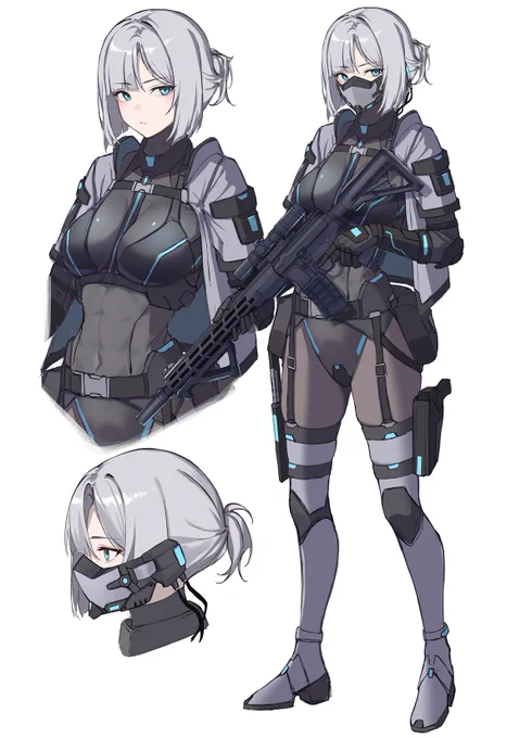 久々のrkgk創作やっぱりぴっちりした服やマスクが好きなんだなぁ、と今更ながらに実感...#イラスト練習 