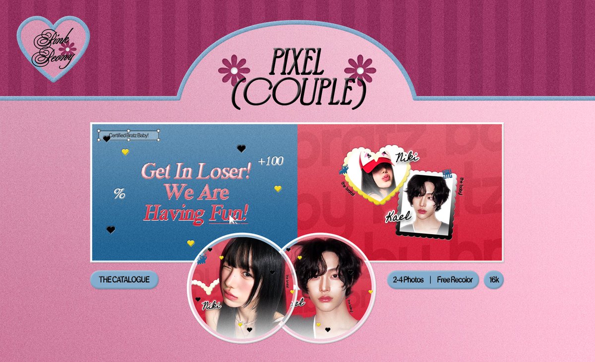 pinkapeony's tweet image. { OSPEK TIME! } #zonauang

ayo kenalan sama 2 layout barunya @pinkapeony, PIXEL &amp;amp; PIXHIE! kusus layout Pixel ada versi couplenya dan bisa juga kalo mau dijadiin layout squad &amp;gt;___0 jika ada kemiripan dengan BA lain boleh tegur aku lewat DM, thankies!