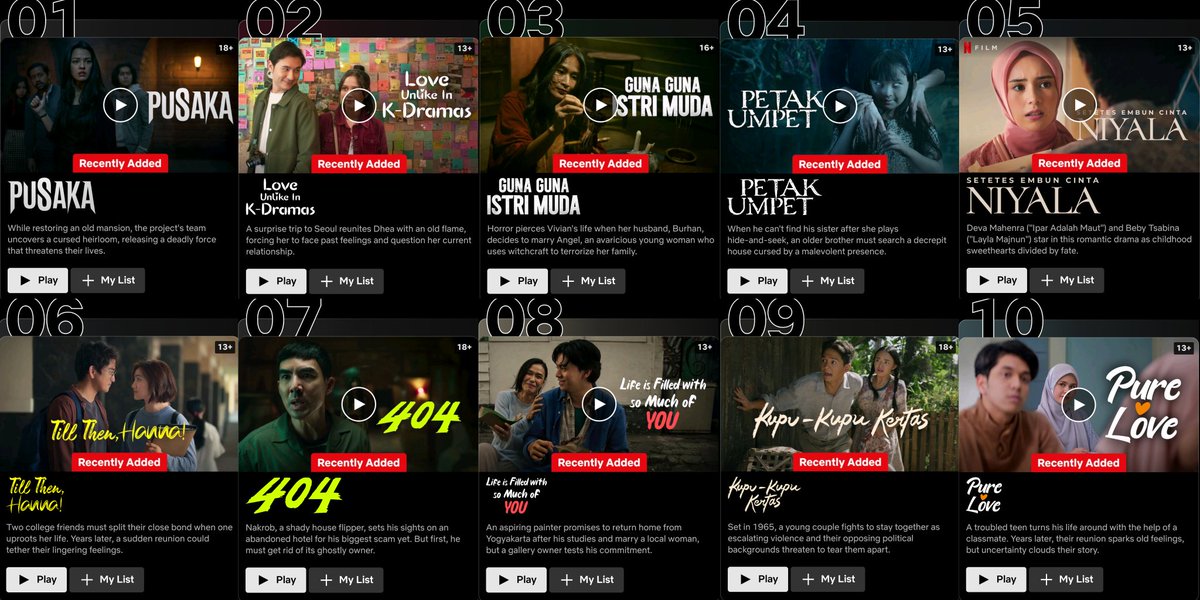 9 film Indonesia masuk Top 10 Netflix! 

Kamu udah / mau nonton yang mana aja nih?