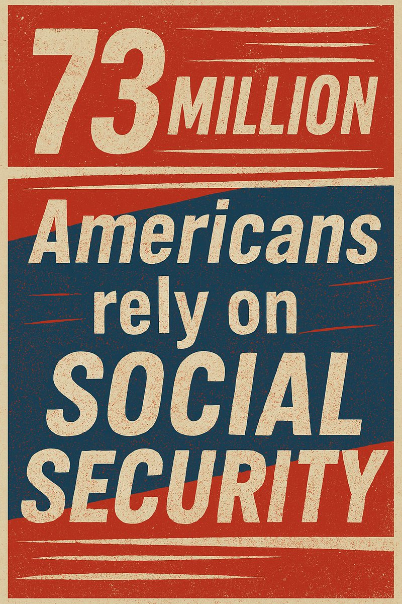73 million Americans rely on Social Security.

That’s not a talking point. That’s a lifeline.

Anyone trying to cut it isn’t “saving money” — they’re stealing futures. 

#HandsOffSocialSecurity