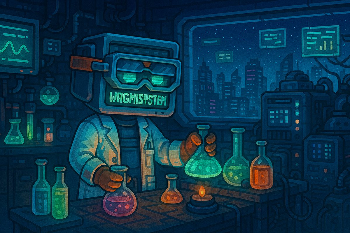 wagmisystem's tweet photo. If I were a scientist,
I’d be mixing belief and logic in a glass flask.
My formula? Consistency x Curiosity = Breakthrough.
I'd name the discovery: WAGMI

WAGMI — we’re gonna make it. 🔬💻🌐 https://t.co/ffsTJx7fIc
