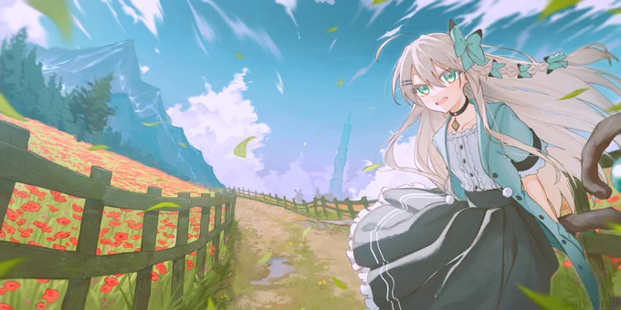 ふるのさん 2nd Album『Wanderflora』 アルバムジャケットイラストを制作させていただきました! 