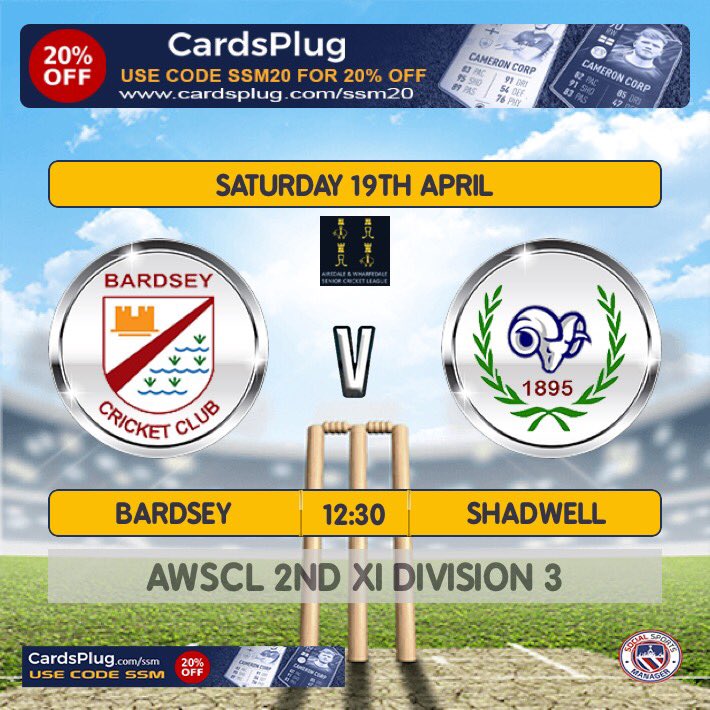 Just one week to go until the start of the 2025 cricket season.
Our home fixtures begin with a visit from near neighbours <a href="/Shadwell_CC/">Shadwell Cricket</a> to take on the 2nd XI. The 1st XI get their campaign underway with a trip to <a href="/OlicanianCC/">Olicanian CC</a>