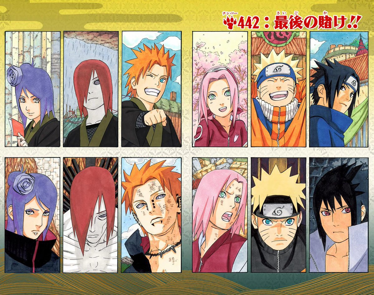 ERMI_000's tweet photo. All Naruto Colour Spreads 🧵 https://t.co/ULkJ0bJQ9S