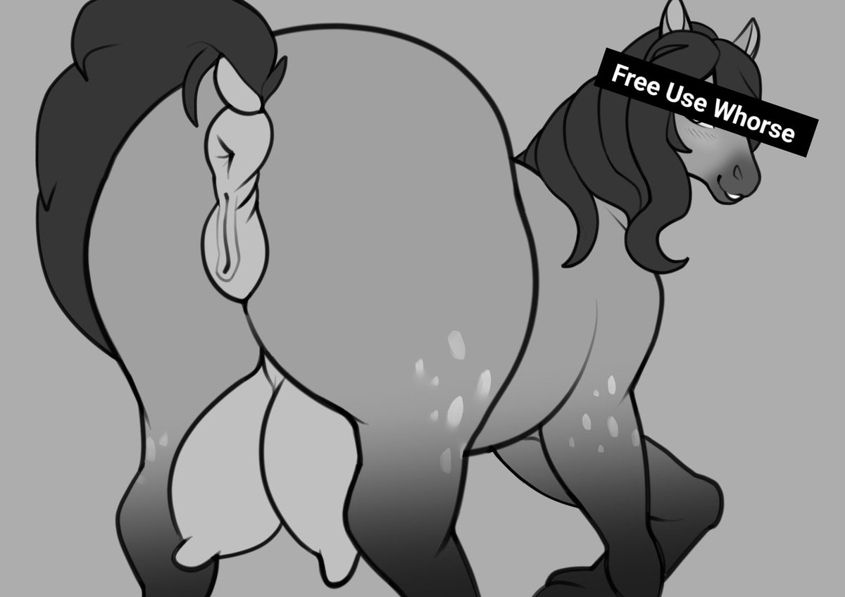 She's not even hiding it, her heat is intense.

    Those fat horse holes are wet, twitching and begging to be used!

    Do it, you know you want to breed this Whorse! 

    Let the public see you go balls deep in her~