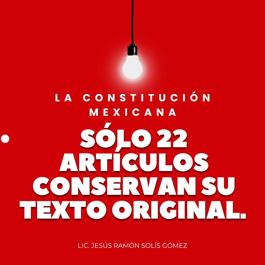 💡La #constituciónmexicana📜