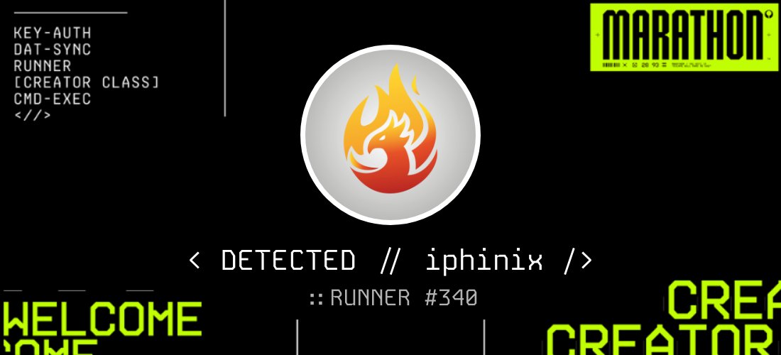 < DETECTED // <IPhiniX> />
RUNNER
[ CREATOR CLASS ]

twitch.tv/i_phinix

<p>
OTHER STREAM LOCATION
</p>

<TIME> 5PM CET </>
< / / >