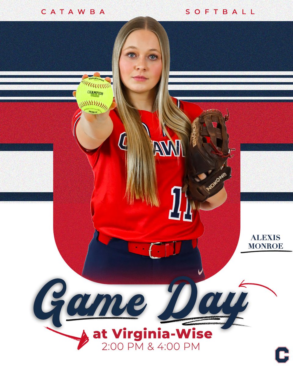 Gameday for <a href="/CatawbaSoftball/">🥎Catawba Softball🥎</a>  🥎

🆚 UVA Wise
⏰ 2 &amp; 4 PM
📊 Live Stats | bit.ly/42urHGE
🎥 Video | bit.ly/42oJGy0

#UpDown