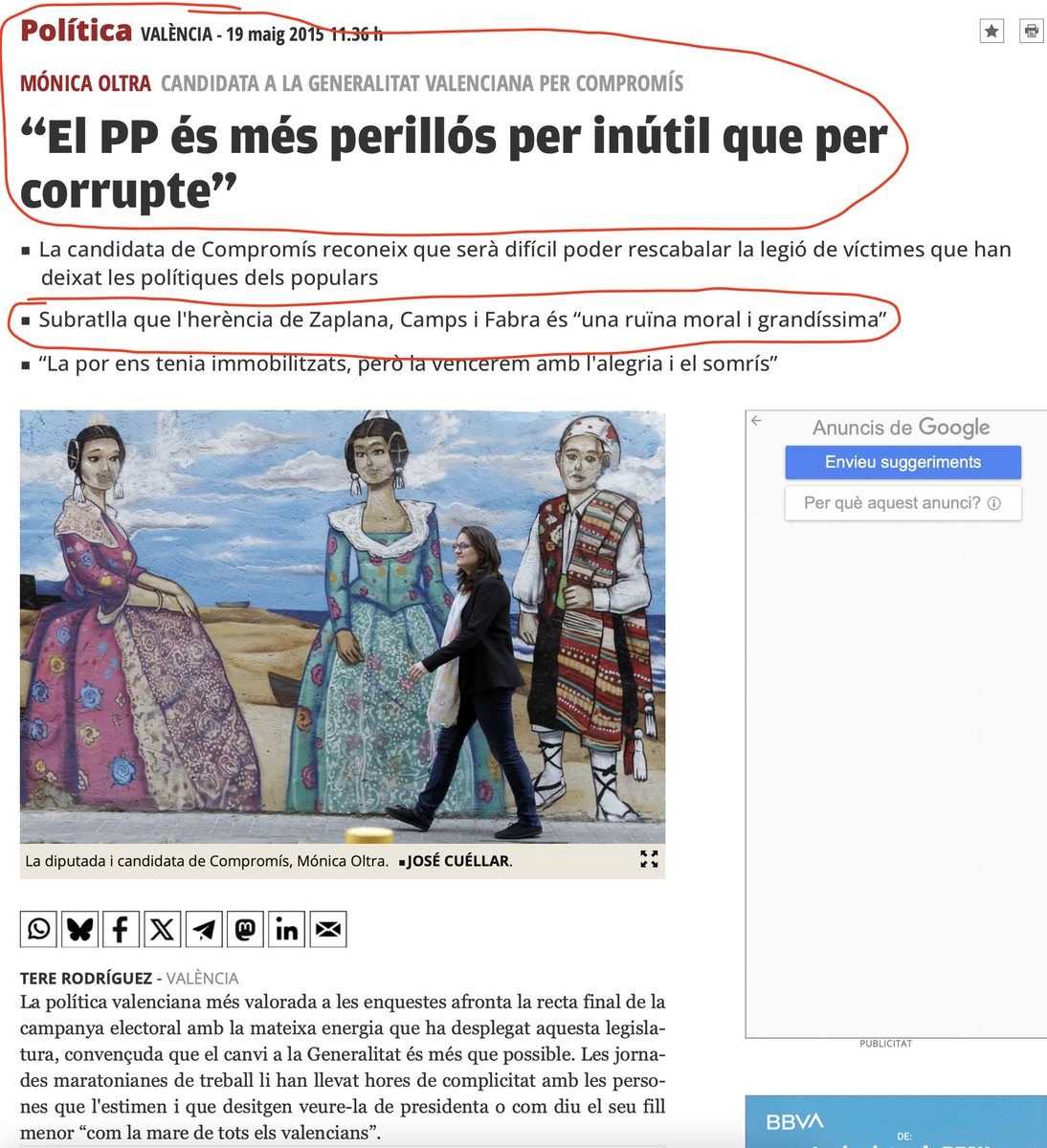 Fa més d'una dècada Mónica Oltra digué que el <a href="/ppcv/">Partido Popular Comunitat Valenciana</a> era més perillós per inútil que per corrupte.
Qui li anava a dir que, tristament, anys després aquella descripció es convertiria en una letal confessió:
Este és "govern dels millors" de @carlos_mazon_.
Els millors inútils.