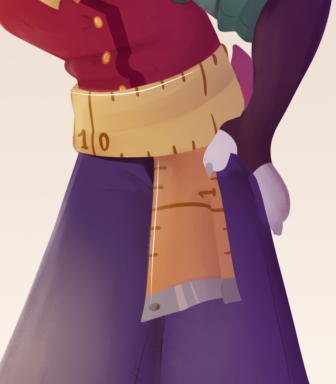 Silly__Jester's tweet photo. I made Lace a belt that looks like a tape measure! I love it! >W< https://t.co/WB9AXkcqrn