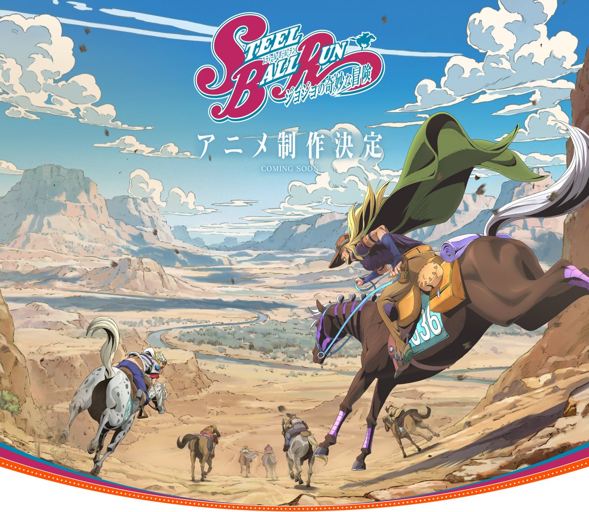 catsuka's tweet photo. "JoJo's Bizarre Adventure - Steel Ball Run" anime series is officially in production.
https://t.co/hO7w7bSSL5 https://t.co/mgNzdMsdXa