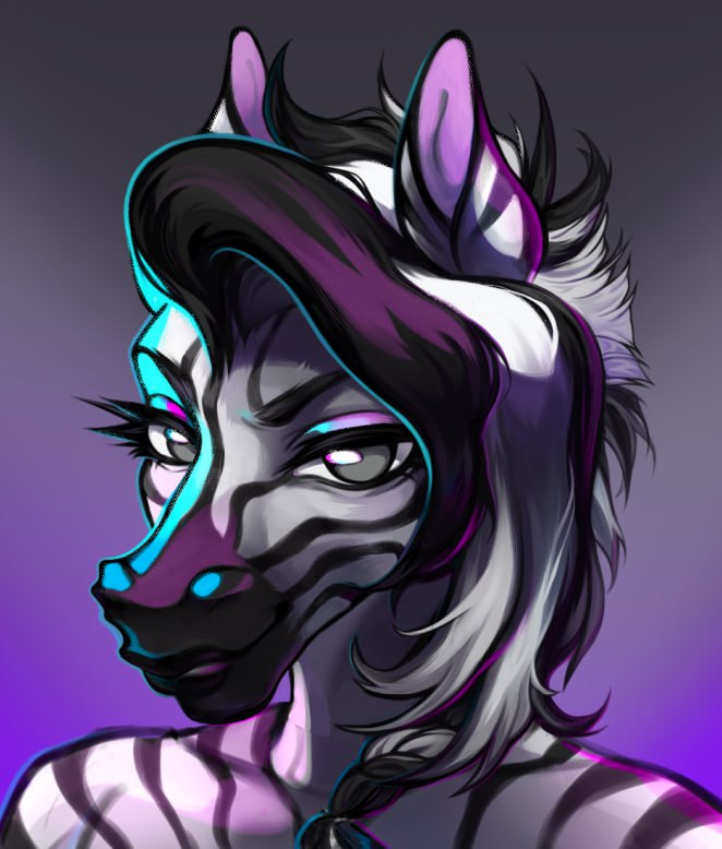 KaliWudhad's tweet photo. Ych in process! I've really dreamed of drawing a zebra for a very long time! And here she is! https://t.co/2if8jDpaul