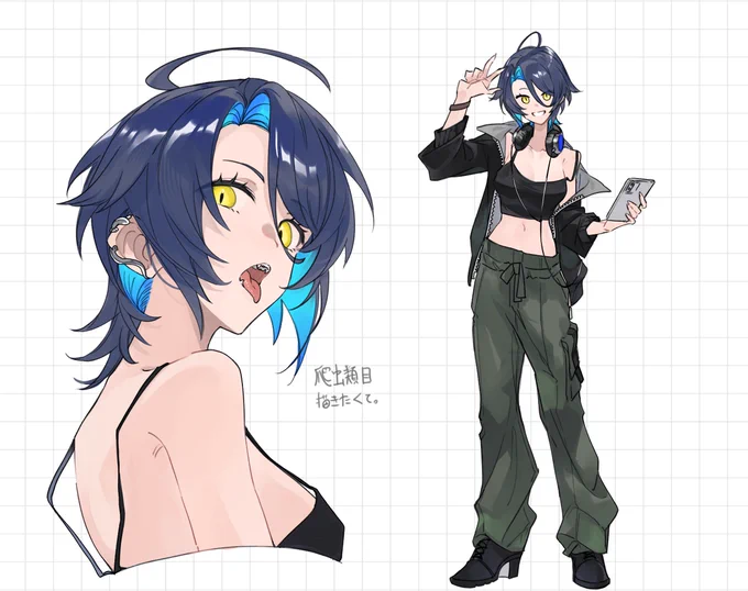 キャラデザ可愛いのできた 