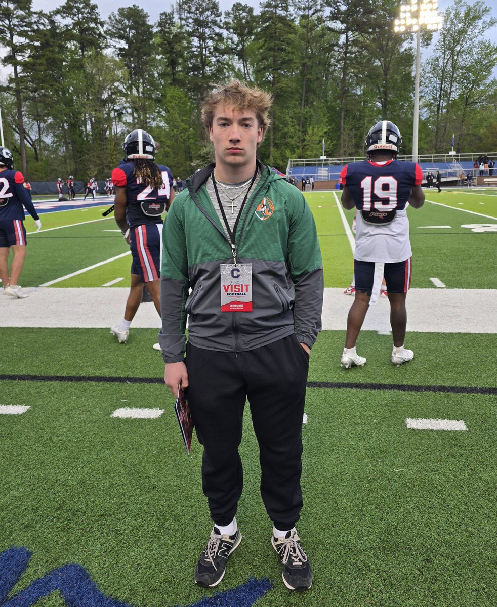 Coltyn Daniels (@coltynd_2026) on Twitter photo I had a great day visiting Catawba College! Thank you for having me on campus <a href="/tyhaines16/">Tyler Haines</a> <a href="/CoachVellucci/">Jake Vellucci</a>
<a href="/Recruit_ELHS/">RecruitEastLincoln</a> <a href="/ELCoachMatile/">Chris Matile</a> I had a great day visiting Catawba College! Thank you for having me on campus <a href="/tyhaines16/">Tyler Haines</a> <a href="/CoachVellucci/">Jake Vellucci</a>
<a href="/Recruit_ELHS/">RecruitEastLincoln</a> <a href="/ELCoachMatile/">Chris Matile</a>