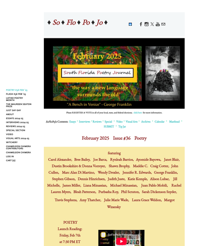 Today's listing of the day is: South Florida Poetry Journal (SoFloPoJo) <a href="/SoFloPoJo/">SoFloPoJo</a>. duotrope.com/magazine/south… #WritingCommunity