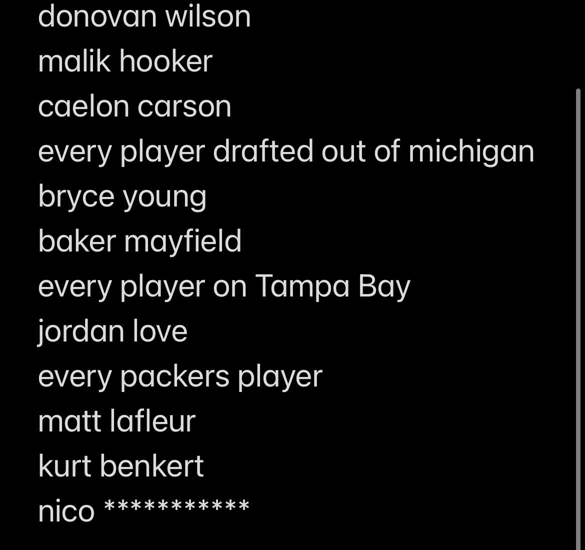 updated hate list
