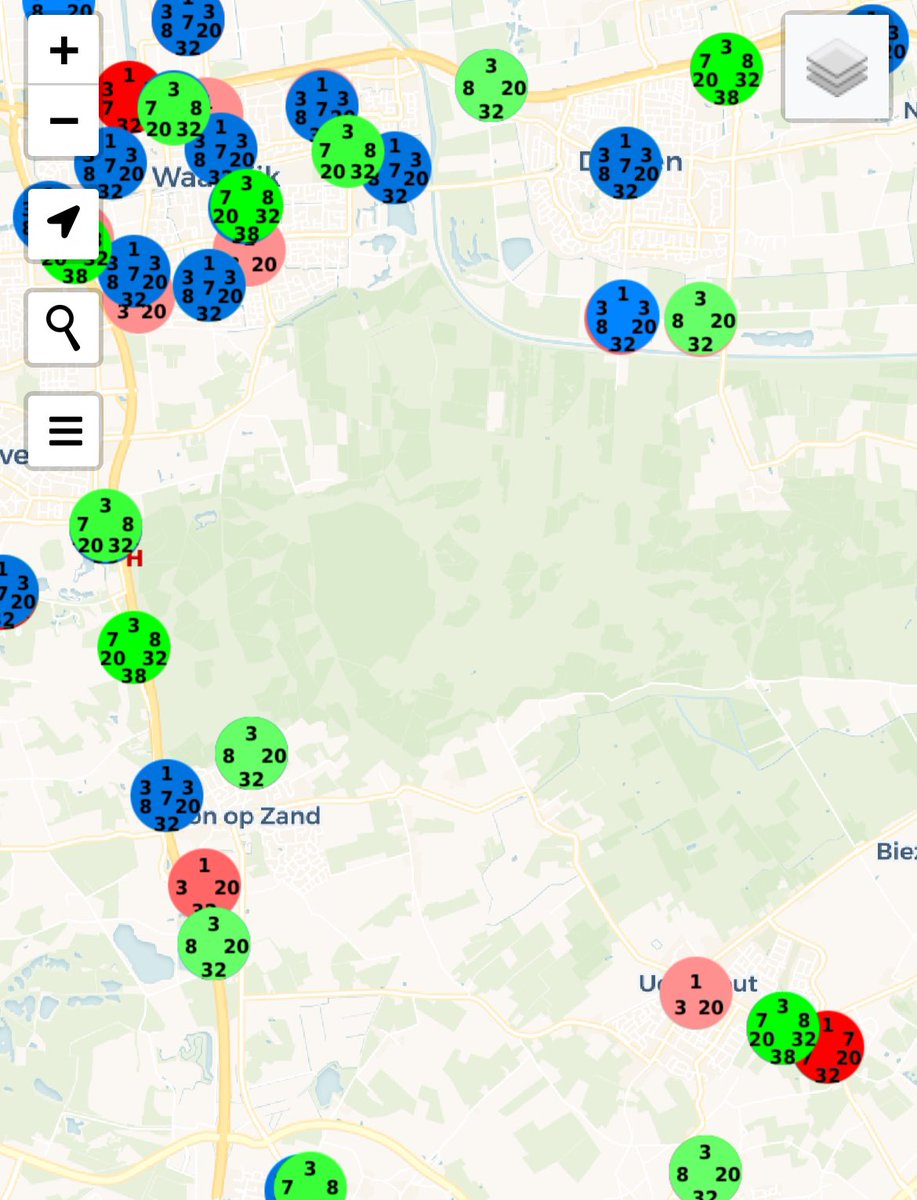 Grote bosbrand/heidebrand bij Drunen