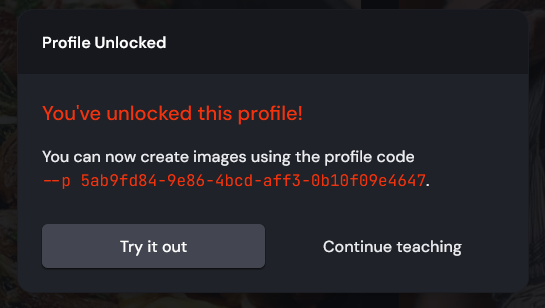 EdvinMilos's tweet photo. Just unlocked my personalization profile for Midjourney V7!

But why does it look like an error message? @midjourney https://t.co/MVMJcWsItT