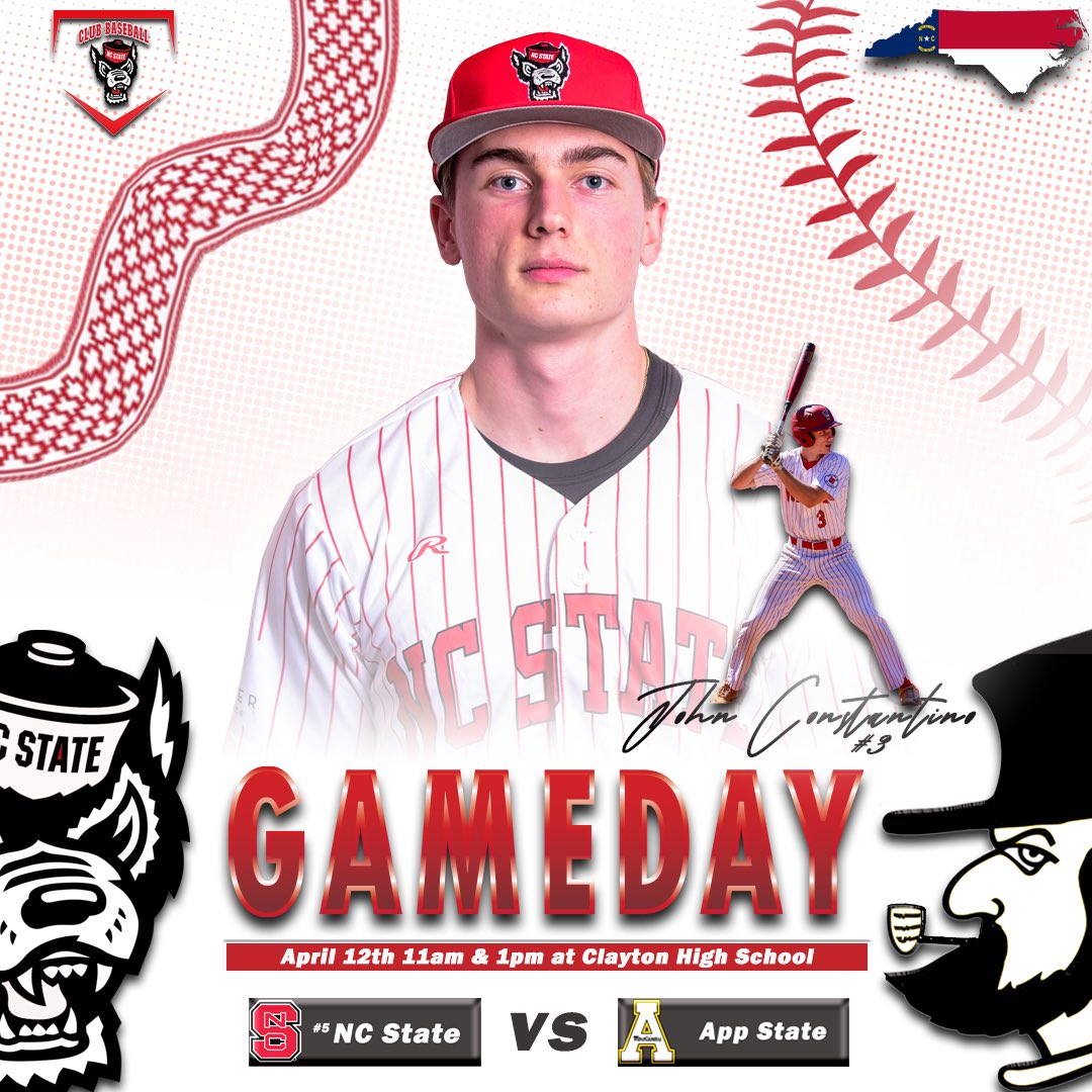 NCSUCBB's tweet photo. Gameday for the Pack
🆚 App State
📍Clayton High School
🕚11am and 1-2pm
#GoPack #ClubPack9 https://t.co/xECMU4qy5C