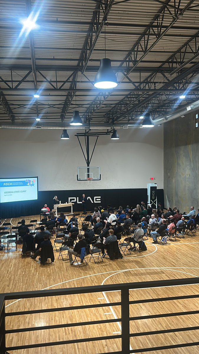 Great turnout this morning at the <a href="/NSCA/">NSCA</a> GA State Clinic at <a href="/plaeglobal/">PLAE</a>