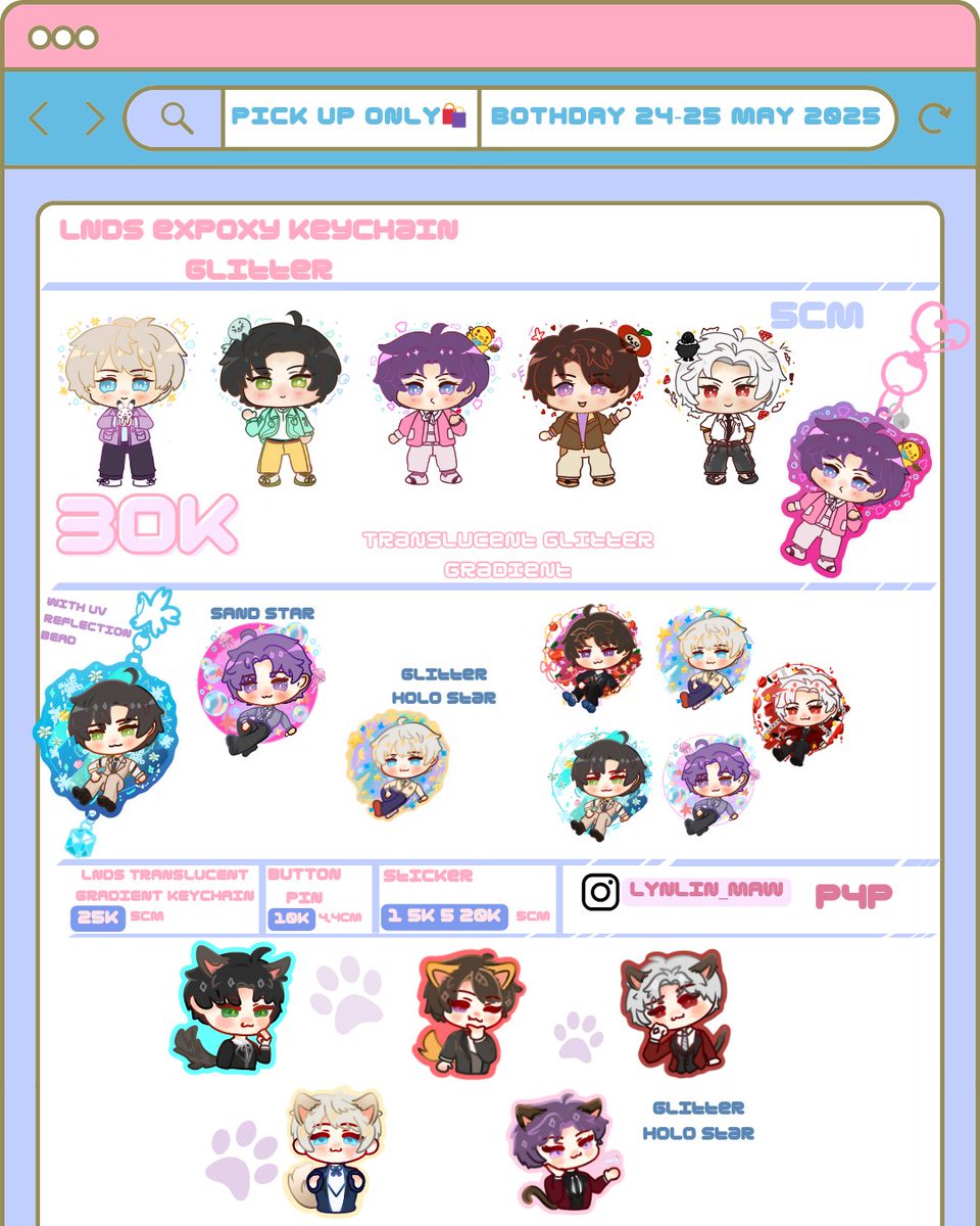 lynlin_maw's tweet photo. Share,like and saves are much appreciated 🌸

Lynlinmaw #cf20 First PO IS OPEN
🛒 OTS ONLY
🗓 14-30 Maret 
Link Po 📍🌸
https://t.co/sTWhqEdMM8
The stock is small bcs ths is my first booth yall.
#CFXXcatalog
#comifuro20catalogue #cf20 #fanmerch #GenshinImpact #lnds #ALNST https://t.co/XlDpElpg9I