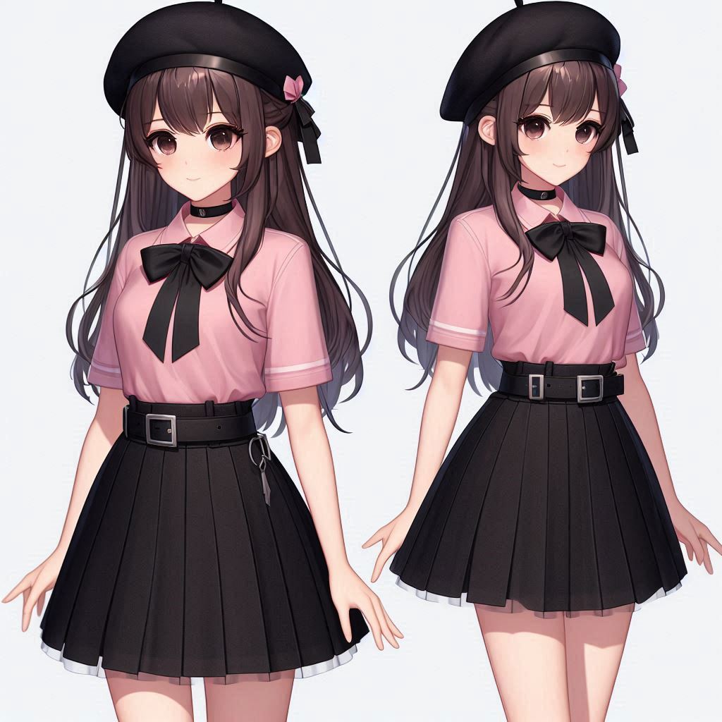 AI로 그린 지뢰계
역시 베레모 씌운게 더 이쁜거 같아요.