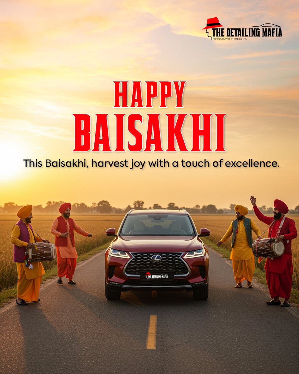 As new beginnings bloom, let’s celebrate Baisakhi with trust and protection. 

Here’s to a season of growth, prosperity, and journeys that are always protected.

#Baisakhi2025 #TheDetailingMafia #NewBeginnings #TrustInEveryDrive #PremiumProtection #CareAndProtection