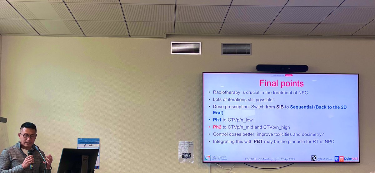 Alexander RĂĽhle (@ruehlealex) on Twitter photo Great keynote lecture by <a href="/DrMLChua/">Melvin LK CHUA | FRCR, PhD, FASCO</a> on the treatment of #NPC, especially about the controversies regarding proton radiotherapy, cone-down concepts, and contouring recommendations after IC, at the <a href="/EORTC/">EORTC</a> Head-and-Neck Cancer Group Meeting in #Lyon. <a href="/EortcY/">@EORTC_HNCG_YI</a> <a href="/H_N_C_I_G/">Head and Neck Cancer International Group</a> Great keynote lecture by <a href="/DrMLChua/">Melvin LK CHUA | FRCR, PhD, FASCO</a> on the treatment of #NPC, especially about the controversies regarding proton radiotherapy, cone-down concepts, and contouring recommendations after IC, at the <a href="/EORTC/">EORTC</a> Head-and-Neck Cancer Group Meeting in #Lyon. <a href="/EortcY/">@EORTC_HNCG_YI</a> <a href="/H_N_C_I_G/">Head and Neck Cancer International Group</a>