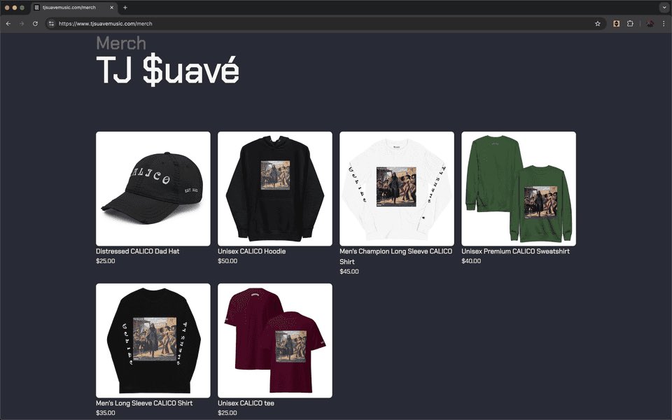 CALICO Merch Store Now Available at tjsuavemusic.com/merch 🔥💯💪🏾 Appreciate yall support ‼️