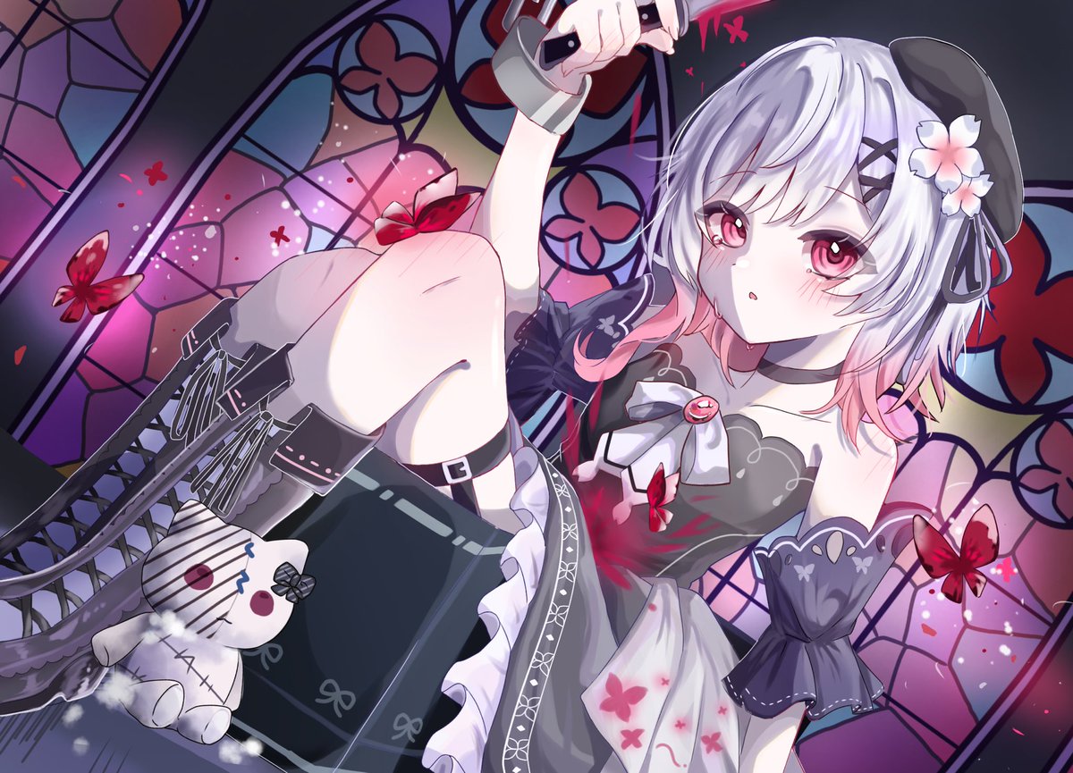 テーマは｢美しいドレス｣と｢処刑される少女｣で #まのさばイラコン に