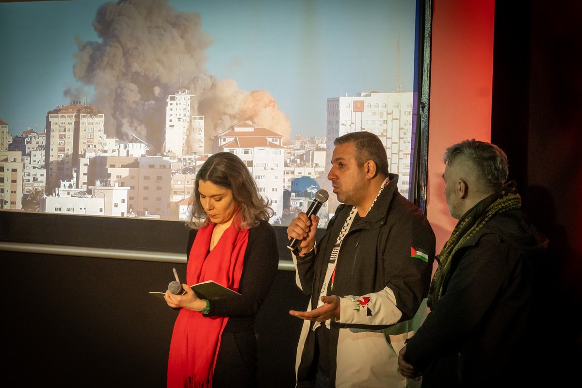 FestivalMESS's tweet photo. Sinoć je u BKC-u održan program posvećen Palestini u okviru 30. Modula Memorije. Tom prilikom otvorena je izložba "Ne smijemo prestati pričati o Gazi", koju je pripremio Muzej Palestine iz Birzeita, pružajući uvid u historijske, ekonomske i kulturne aspekte života u Gazi. https://t.co/xNfjzKBYJ9