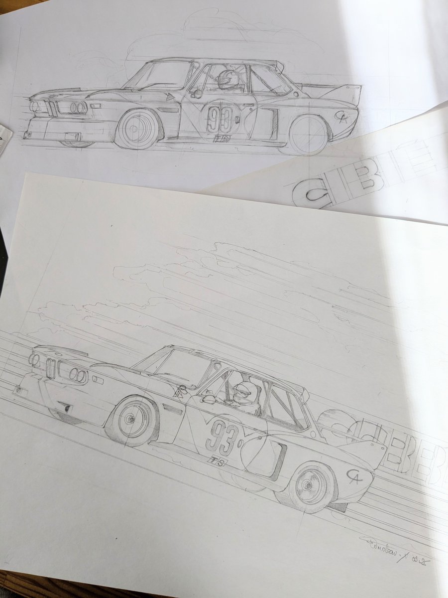 XavierFumoleau's tweet photo. 🎉 La voilà : la BMW 3.0 CSL d’Hervé Poulain.
Peinte par Alexander Calder pour les 24H du Mans 1975.
Une des toutes premières BMW Art Cars, et l’une des plus marquantes.

#BMW #ArtCar #LeMans #CrayonDeCouleur #MotorsportArt #IllustrationAuto #WIP #CarLovers https://t.co/U82aEcLySH