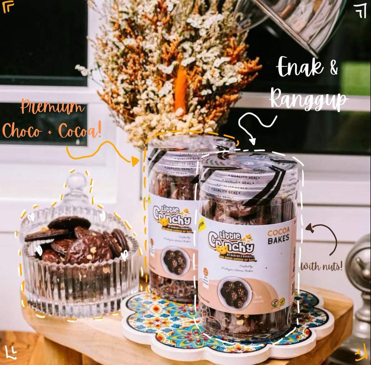 Link_Hellen_'s tweet photo. Geng, tengah cari jajan rangup dan coklat yang memang puas hati? Try la Little Crunchy Cocoa Bakes! Biskut koko sebenar, rangup, dan coklatnya pasti memukau di setiap gigitan. Link di sini: https://t.co/xqPDJTBE7F

#malaysia #affliate #brownie #choco https://t.co/06NdkgxVsX